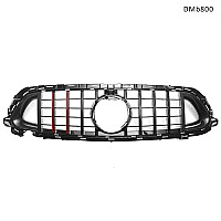 Μαύρη μπροστινή μάσκα με ανθρακονήματα για Mercedes E W213 (2021-2023) Sport - DMb800